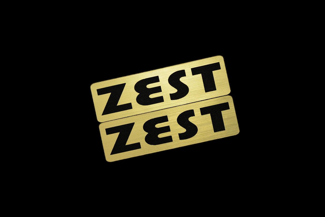 EE-925-1 ZEST 金黒 アクリル2層 ステッカー ホンダ ゼスト スパーク スポーツ JE1 JE2 前期 後期 モデリスタ 2枚1セット