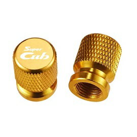 S-81 Super Cub 金 スーパーカブ110 JA07 JA10 JA42 JA44 JA59 JA61 Fi キャブ車 エアーバルブキャップ パーツ カスタム部品