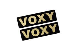 EE-527-3 VOXY 黒金 アクリル2層 ステッカー トヨタ ヴォクシー 70 80 90 カスタム 前期 後期 モデリスタ 2枚1セット