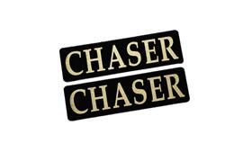 Rakuten - EE-535-3 CHASER 黒金 アクリル2層 ステッカー トヨタ チェイサー 100 90 51 61 カスタム 前期 後期 モデリスタ 2枚1セット