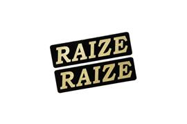 EE-536-3 RAIZE 黒金 アクリル2層 ステッカー トヨタ ライズ カスタム 前期 後期 モデリスタ 2枚1セット