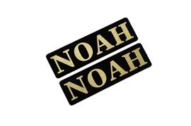 乐天商城 - EE-540-3 NOAH 黒金 アクリル2層 ステッカー トヨタ ノア 70 80 90 カスタム 前期 後期 モデリスタ 2枚1セット