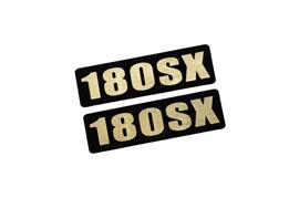 EE-701-3 180SX 黒金 アクリル2層 ステッカー 日産 前期 後期 モデリスタ 2枚1セット