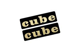 EE-705-3 cube 黒金 アクリル2層 ステッカー 日産 キューブ Z11 Z12 US 前期 後期 モデリスタ 2枚1セット