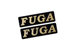EE-711-3 FUGA 黒金 アクリル2層 ステッカー 日産 フーガ Y50 Y51 前期 後期 モデリスタ 2枚1セット