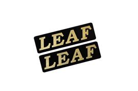 Rakuten - EE-715-3 LEAF 黒金 アクリル2層 ステッカー 日産 リーフ ZE1 前期 後期 モデリスタ 2枚1セット