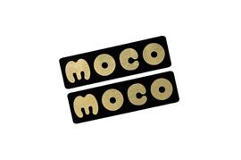 EE-718-3 MOCO 黒金 アクリル2層 ステッカー 日産 モコ MG22S MG33S 前期 後期 モデリスタ 2枚1セット