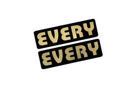 乐天商城 - EEE-6-3 EVERY 黒金 アクリル2層 ステッカー スズキ エブリイ DA17V DA64V DA62V カスタム 前期 後期 2枚1セット