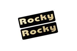 EEE-213-3 Rocky 黒金 アクリル2層 ステッカー ダイハツ ロッキー 200 210 カスタム 前期 後期 2枚1セット