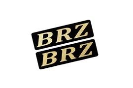 EEE-401-3 BRZ 黒金 アクリル2層 ステッカー スバル BRZ ZD8 ZC6 STI カスタム 前期 後期 2枚1セット
