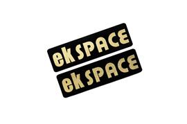 EEE-808-3 ekSPACE 黒金 アクリル2層 ステッカー 三菱 EKスペース B11A カスタム 前期 後期 2枚1セット