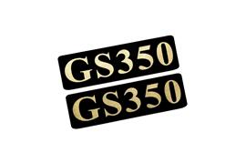 EEE-905-3 GS350 黒金 アクリル2層 ステッカー レクサス カスタム 前期 後期 2枚1セット