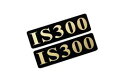 EEE-908-3 IS300 黒金 アクリル2層 ステッカー レクサス Fスポーツ カスタム 前期 後期 2枚1セット