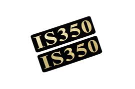 EEE-909-3 IS350 黒金 アクリル2層 ステッカー レクサス Fスポーツ カスタム 前期 後期 2枚1セット