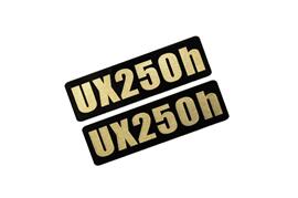 乐天商城 - EEE-926-3 UX250h 黒金 アクリル2層 ステッカー レクサス Fスポーツ ABS FRD モデリスタ WALD カスタム 前期 後期 2枚1セット