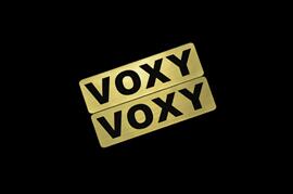 EE-527-1 VOXY 金黒 アクリル2層 ステッカー トヨタ ヴォクシー 70 80 90 カスタム 前期 後期 モデリスタ 2枚1セット