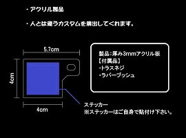 ガラス調オリジナル自賠責ステッカープレートアクリル製フェンダーレスモンキーエイプ