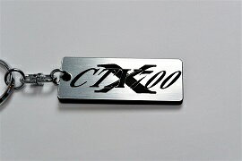 A-53-2 CTX700 逆車 アクリル製 銀黒 シルバー2重リングオリジナルキーホルダー ホンダ マフラー ハンドル 外装 ミラー カスタム パーツ 等のアクセサリー