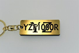 A-72-1 YZF1000R アクリル製 金黒 ゴールド2重リングオリジナルキーホルダー ヤマハ マフラー ハンドル 外装 ミラー カスタム パーツ 等のアクセサリー