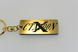 A-293-1 CTX700N 新型 アクリル製 金黒 ゴールド2重リングオリジナルキーホルダー ホンダ マフラー ハンドル 外装 ミラー カスタム パーツ 等のアクセサリー