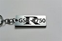 A-392-2 GSX-R750 GSX-R750R 新型 アクリル製 銀黒 シルバー2重リングオリジナルキーホルダー