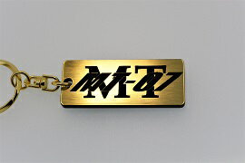 A-394-1 MT-07 新型 アクリル製 金黒 ゴールド2重リングオリジナルキーホルダー ヤマハ マフラー ハンドル 外装 ミラー カスタム パーツ 等のアクセサリー