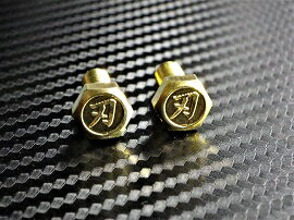 C-30 KA浮き文字 オリジナルボルト 真鍮製 M6×15 2本1セット ナンバープレートボルト 等に GSX1100S刀 GSX750S刀 GSX400S刀 GSX250S刀