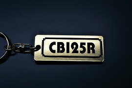 A-602-1 CB125R アクリル製 金黒 ゴールド2重リングオリジナルキーホルダー ホンダ マフラー ハンドル 外装 ミラー カスタム パーツ 等のアクセサリー
