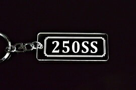 A-700 250SS 旧車 アクリル製 クリア シルバー2重リングオリジナルキーホルダー カワサキ マフラー ハンドル 外装 ミラー カスタム パーツ 等のアクセサリー