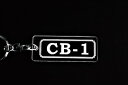 A-804 CB-1 アクリル製 クリア シルバー2重リングオリジナルキーホルダー ホンダ マフラー ハンドル 外装 ミラー カスタム パーツ 等のアクセサリー(2)