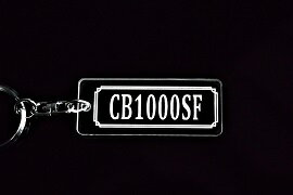 A-828 CB1000SF アクリル製 クリア シルバー2重リングオリジナルキーホルダー ホンダ マフラー ハンドル 外装 ミラー カスタム パーツ 等のアクセサリー