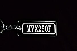 Rakuten - A-873 MVX250F アクリル製 クリア シルバー2重リングオリジナルキーホルダー ホンダ マフラー ハンドル 外装 ミラー カスタム パーツ 等のアクセサリー