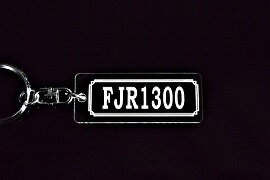 A-926 FJR1300 アクリル製 クリア シルバー2重リングオリジナルキーホルダー ヤマハ マフラー ハンドル..