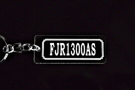A-928 FJR1300AS アクリル製 クリア シルバー2重リングオリジナルキーホルダー ヤマハ マフラー ハンド..