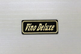 E-468-3 VinoDeluxe 黒/金 オリジナルステッカー タンク テールカウル 外装 サイドカバー アンダーカウル ビキニカウル ロケットカウル フェンダー スクリーン スイングアーム カスタム 等に YAMAHA ヤマハ ビーノDX ビーノデラックス 50
