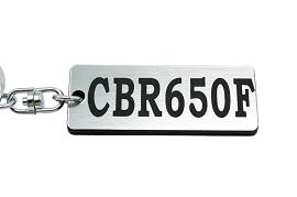 A-682-2 CBR650F アクリル製 銀黒 シルバー2重リングオリジナルキーホルダー ホンダ マフラー ハンドル 外装 ミラー カスタム パーツ 等のアクセサリー