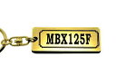 AA-4-1 MBX125F アクリル製 金黒 ゴールド2重リング キーホルダー ホンダ マフラー ハンドル 外装 ミラー カスタム パーツ 等のアクセサリー(2)