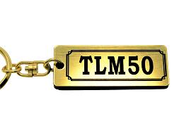 Rakuten - AA-209-1 TLM50 アクリル製 金黒 ゴールド2重リング キーホルダー ホンダ マフラー ハンドル 外装 ミラー カスタム パーツ 等のアクセサリー