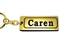 AA-218-1 Caren アクリル製 金黒 ゴールド2重リング キーホルダー ホンダ カレン 50 マフラー ハンドル 外装 ミラー カスタム パーツ 等のアクセサリー