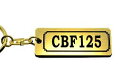 AA-223-1 CBF125 アクリル製 金黒 ゴールド2重リング キーホルダー ホンダ マフラー ハンドル 外装 ミラー カスタム パーツ 等のアクセサリー