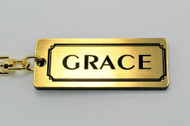 A-447-1 GRACE アクリル製 金黒 2重リングオリジナルキーホルダー ホンダ グレイス 前期 後期 パーツ