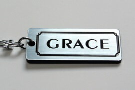 乐天商城 - A-447-2 GRACE アクリル製 銀黒 2重リングオリジナルキーホルダー ホンダ グレイス 前期 後期 パーツ