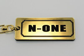 A-453-1 N-ONE アクリル製 金黒 2重リングオリジナルキーホルダー ホンダ Nワン エヌワン jg1 jg2前期 ..