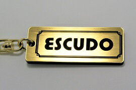 A-469-1 ESCUDO アクリル製 金黒 2重リングオリジナルキーホルダー スズキ エスクード ye21s ta01 tda4w カスタム パーツ(2)