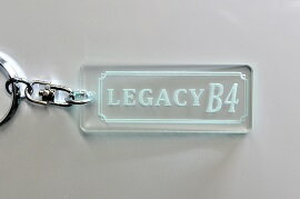A-502-3 LEGACYB4 アクリル製 ガラス調 2重リングオリジナルキーホルダー スバル レガシーB4 カスタム パーツ