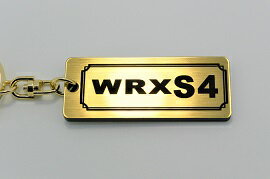 A-505-1 WRXS4 アクリル製 金黒 2重リングオリジナルキーホルダー スバル カスタム パーツ