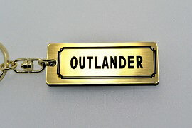 乐天商城 - A-557-1 OUTLANDER アクリル製 金黒 2重リングオリジナルキーホルダー 三菱 アウトランダー phev gn0w cw5w gg2w cw 前期 後期 カスタム パーツ