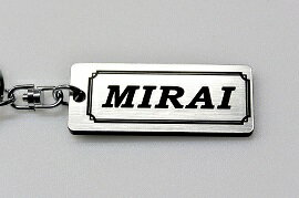 A-611-2 MIRAI アクリル製 銀黒 2重リングオリジナルキーホルダー トヨタ ミライ 前期 後期 カスタム パーツ