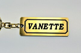 A-623-1 VANETTE アクリル製 金黒 2重リングオリジナルキーホルダー 日産 バネット バン ss c22 前期 後期 カスタム パーツ