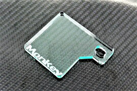 J-30-1 Monkey ガラス調 自賠責ステッカープレート アクリル製 5mm 自賠責プレート フェンダーレス ホンダ モンキー125 モンキー50 Z50j ab27